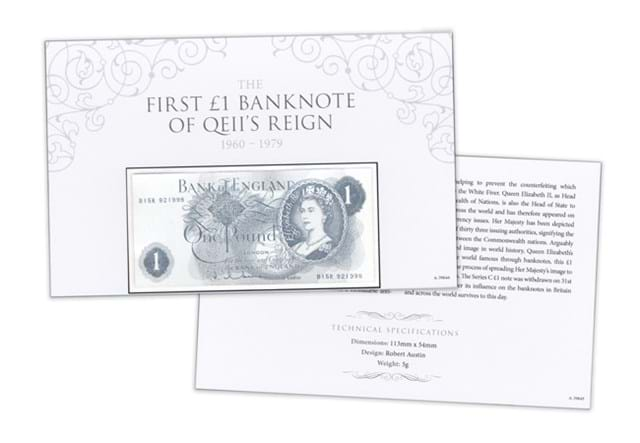 First £1 Banknote Of QEII S Reign