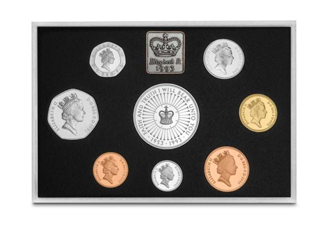 1993 Proof Set Frame Back