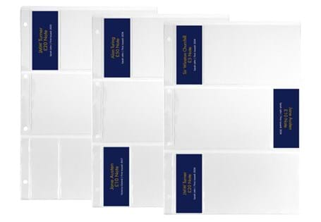 The Change Checker Polymer Banknote Collecting Pages, with space for all Queen Elizabeth II banknotes & King Charles III banknotes. Included are ID cards for each note.