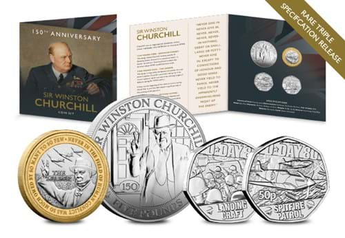 DN 2024 Churchill BU Silver MIXED DENOMINATION Set Product Images 2