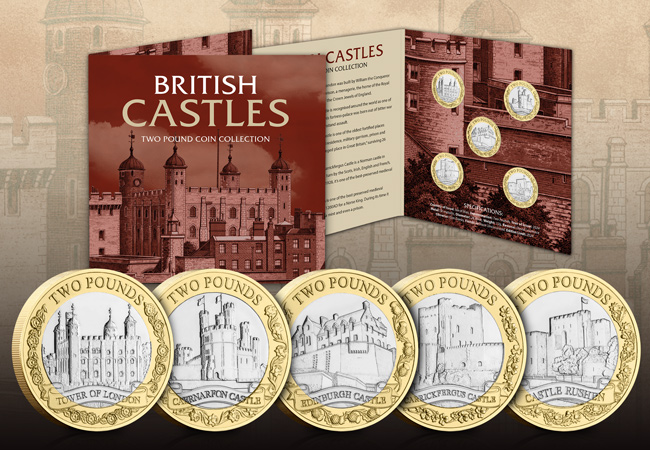 The COMPLETE 2024 British Castles BU £2 Coin Set