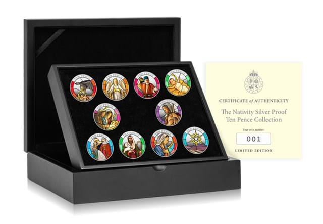 Nativity Silver 10P Set Box Shot (Set Of Ten)