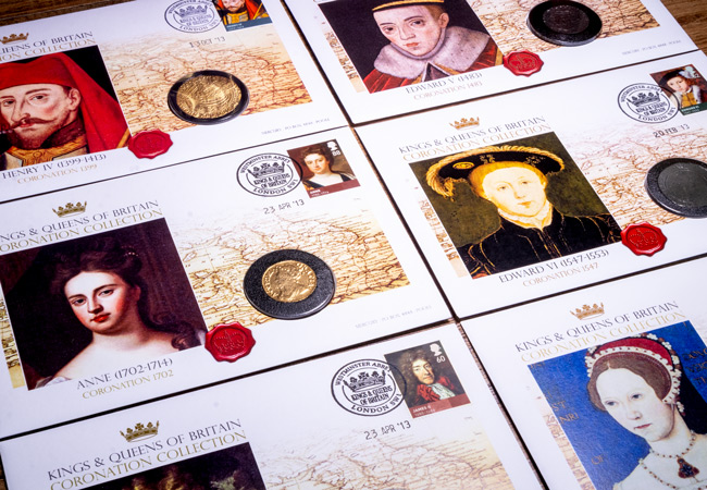 British Monarchs Replica Coin Cover Collection