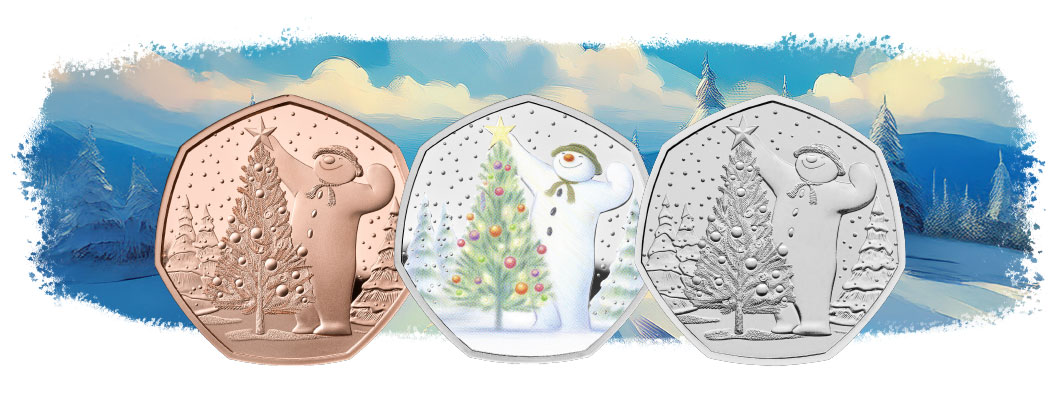 The Snowman UK 2024 50p Coin Range