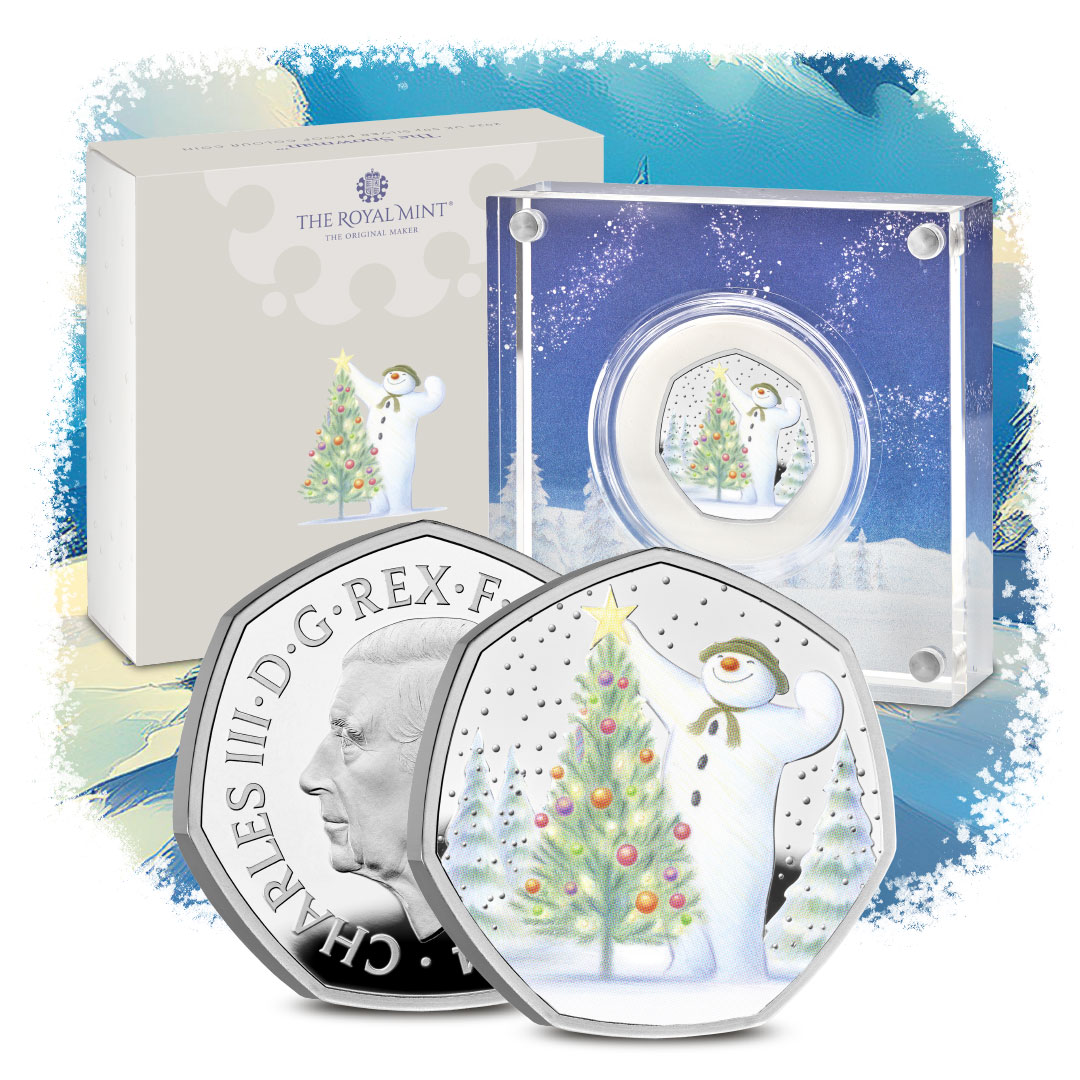 The Snowman UK 2024 Silver Proof 50p Coin