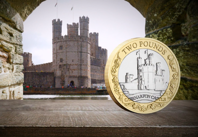 Caernarfon Castle 2 Pound