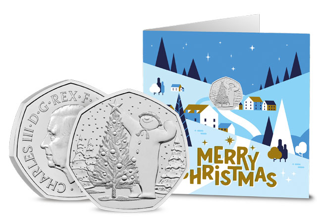 2024 UK The Snowman BU 50p Christmas Card