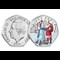 Christmas Snowmen BU Colour 50P Snowman With Father Christmas Obv Rev