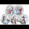 Christmas Snowmen BU Colour 50P Set All Rev