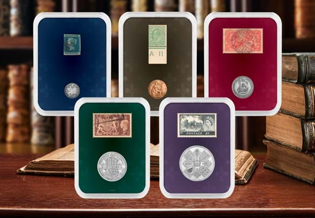 British Monarchs Coins And Stamps Set Lifestyle 08