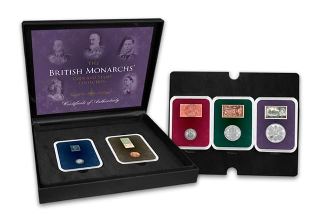 British Monarchs Coins And Stamps Set Whole Product