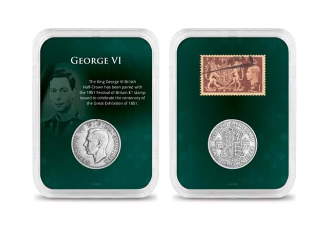 British Monarchs Coins And Stamps Set George VI Obv Rev