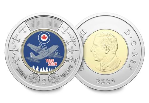 2024 Royal Canadian Air Force $2 Reverse and Obverse