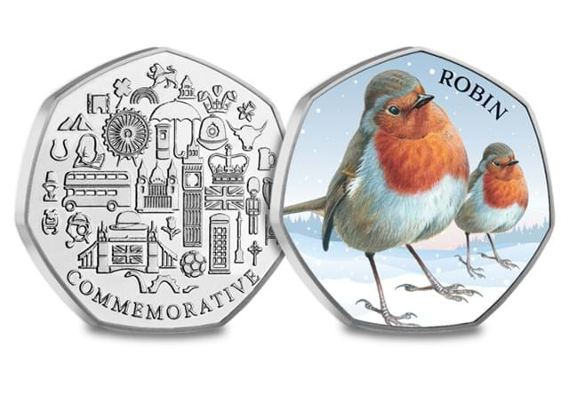 Christmas Robin Medal Obv Rev