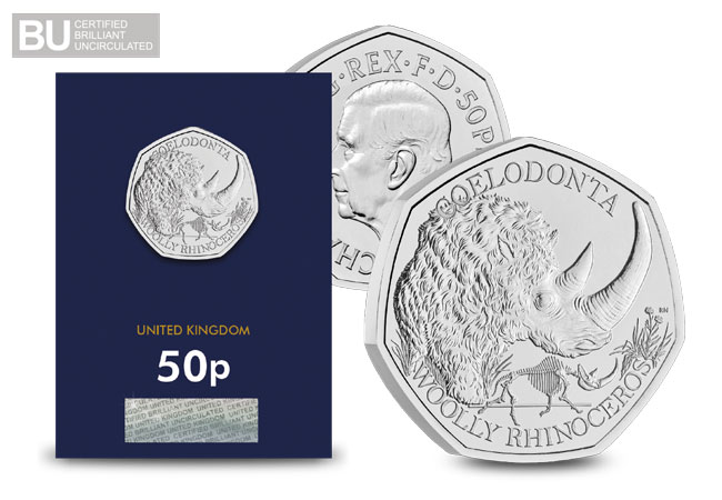 2024 UK Ice Age Giants - Woolly Rhino BU 50p