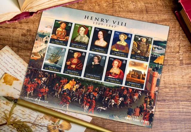 Henry VIII Stamp Set Lifestyle 05