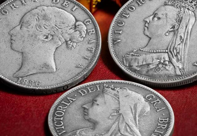 Queen Victoria Half Crown Set Lifestyle 01