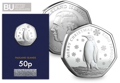 AT Falklands King Penguin 50P And 2 Pound Images V2 1