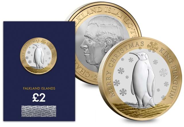 AT Falklands King Penguin 50P And 2 Pound Images V2 6