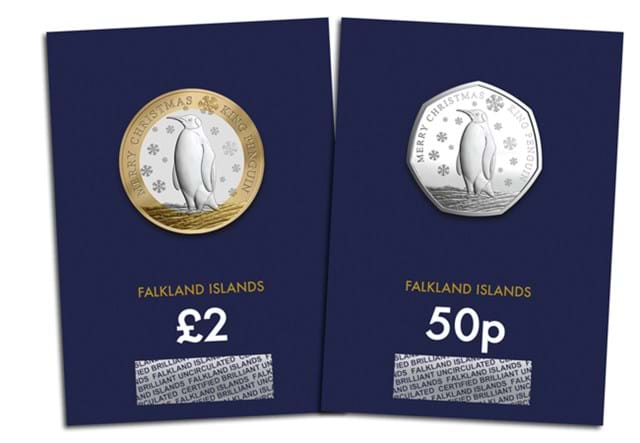 AT Falklands King Penguin 50P And 2 Pound Images V2 10