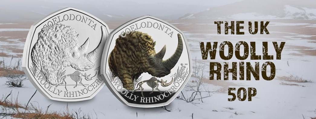 The UK Ice Age Giants: Woolly Rhino 50P Range