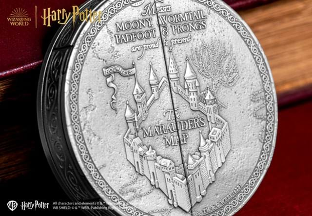 Harry Potter Marauder's Map Silver 5Oz Lifestyle 08