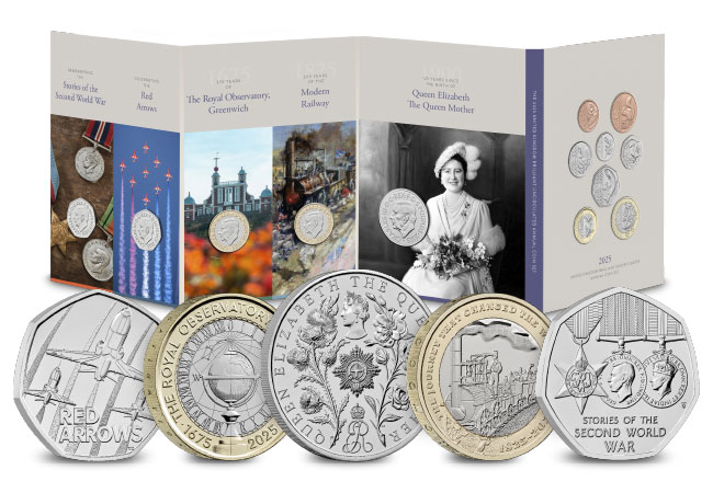 UK 2025 Annual Coin Set BU Pack