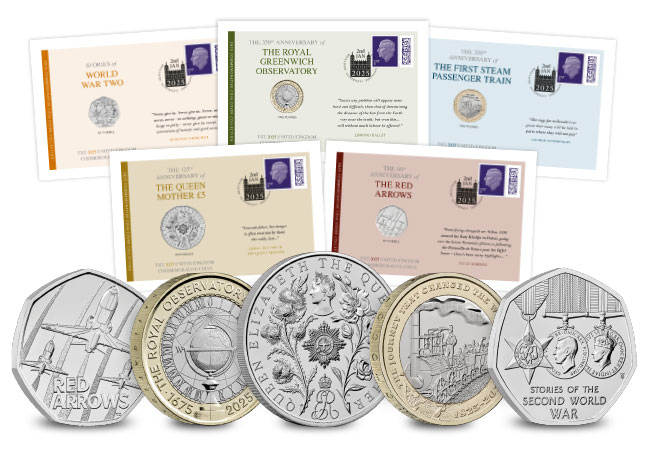 UK 2025 Commemorative Coin Cover Collection