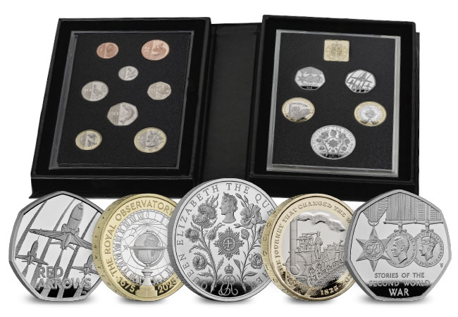 UK 2025 Base Proof Annual Coin Set