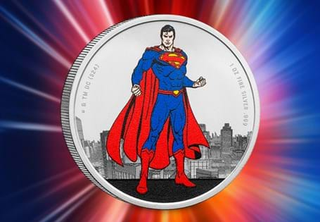 This officially licensed Superman coin has been struck from 1oz of Pure Silver. It features Superman in colour and comes in branded tamper proof packaging. Edition Limit: 2,500