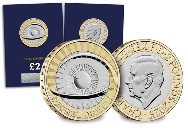 AT Change Checker George Orwell 2 Pound Coin Images 3