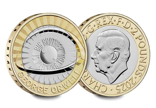 AT George Orwell 2 Pound Coin Images 1