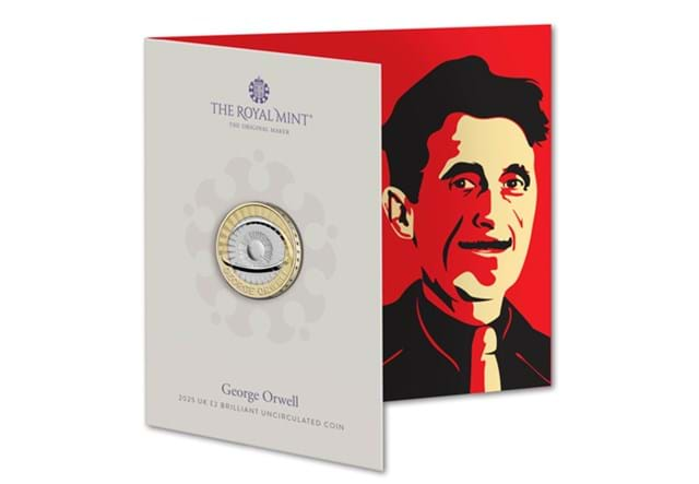 AT George Orwell 2 Pound Coin Images 2