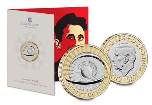 AT George Orwell 2 Pound Coin Images 4