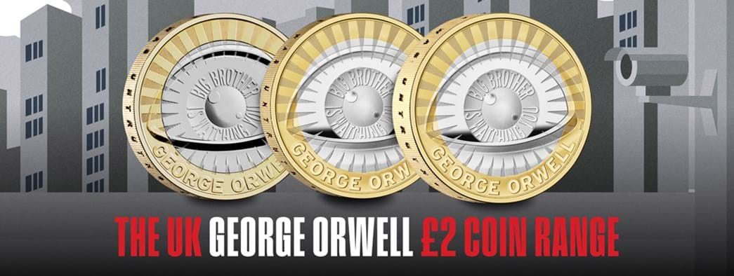 UK 2025 George Orwell £2 Coin Range