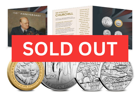 Celebrate Churchill’s legacy with the Winston Churchill 150th Coin Set. Includes £5, £2, and 50p coins, beautifully designed and authorised by Guernsey and Jersey. Perfect for collectors at £39.99.