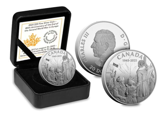 End Of WWII Canada Silver Coin Whole Product