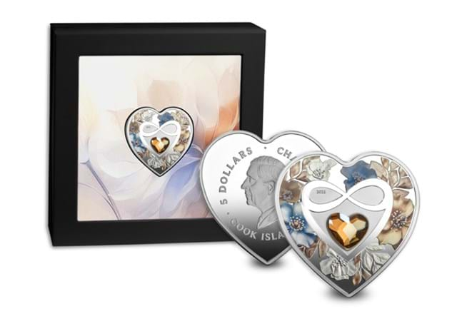 2025 Infinity Silver Heart Coin Whole Product