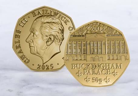 Issued by Jersey to commemorate 200 years since Buckingham House was transformed into the world- famous Buckingham Palace. Featuring 24 carat gold-plating with a BU finish. Just 50,000 worldwide.