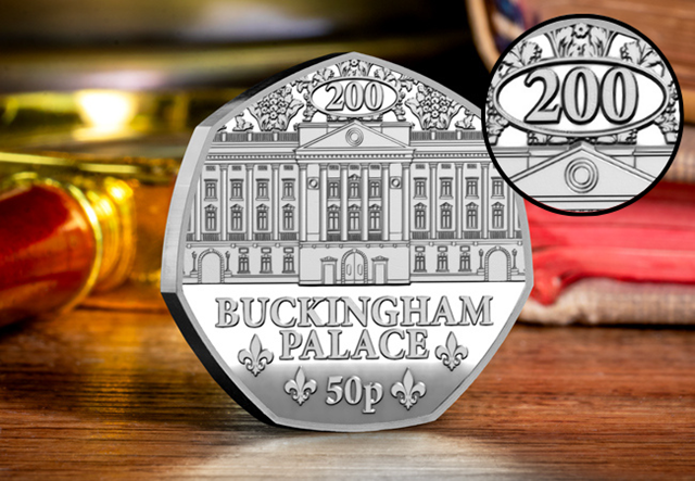 Buckingham Palace Silver Proof 50P With Privy Mark Pullout