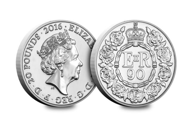 2016 UK £20 Silver Coin Obv Rev