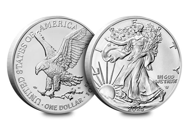 2025 US Silver Eagle 1Oz Coin Obv Rev