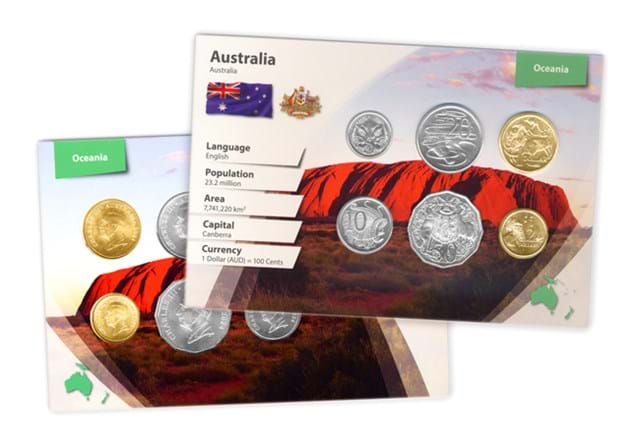 Australia Coin Pack Front And Back Together