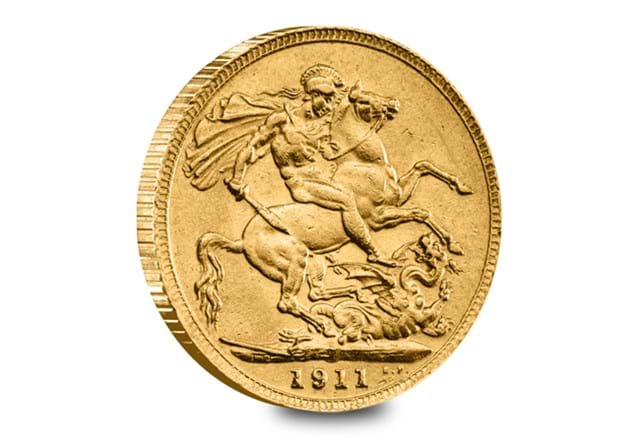 1911 Gold Sovereign Rev