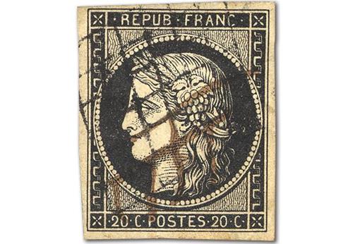 France's First Ever Postage Stamp - just 50 available